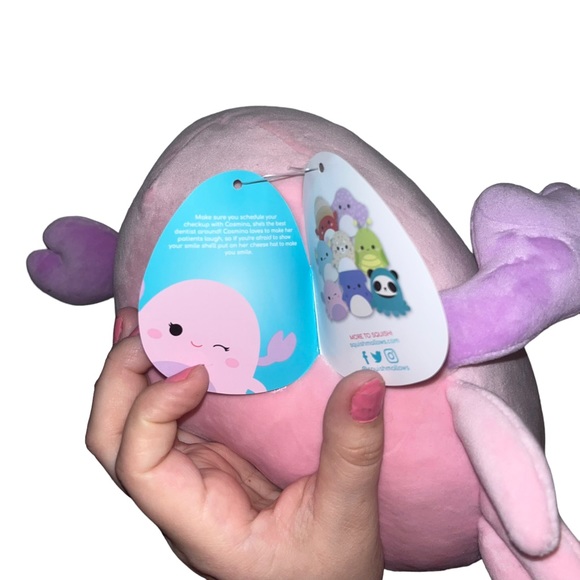 Squishmallow Cosmina the pink crab NWT 8” - Picture 3 of 6